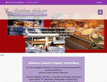 Tablet Screenshot of gaestehaus-lukasser.at